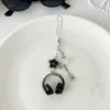 Negro brillante fino [Cuerda para colgar]