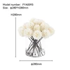 Artificial Football Mum With Glass Vase - FYA0093
