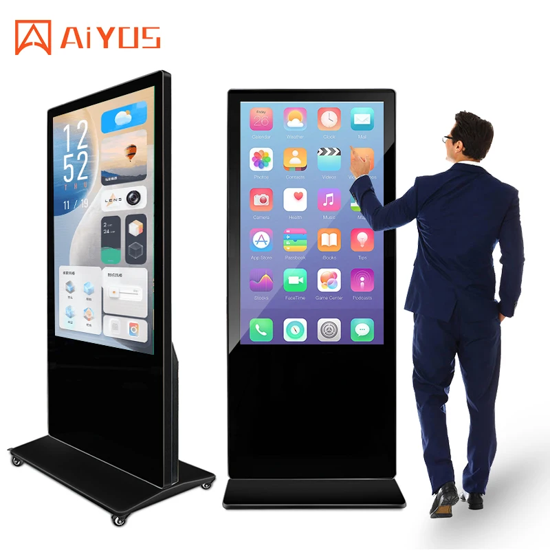 Floor Standing Digital Signage Menu Display LCD Advertising Light Box Indoor Display Screens for Shopping Mall