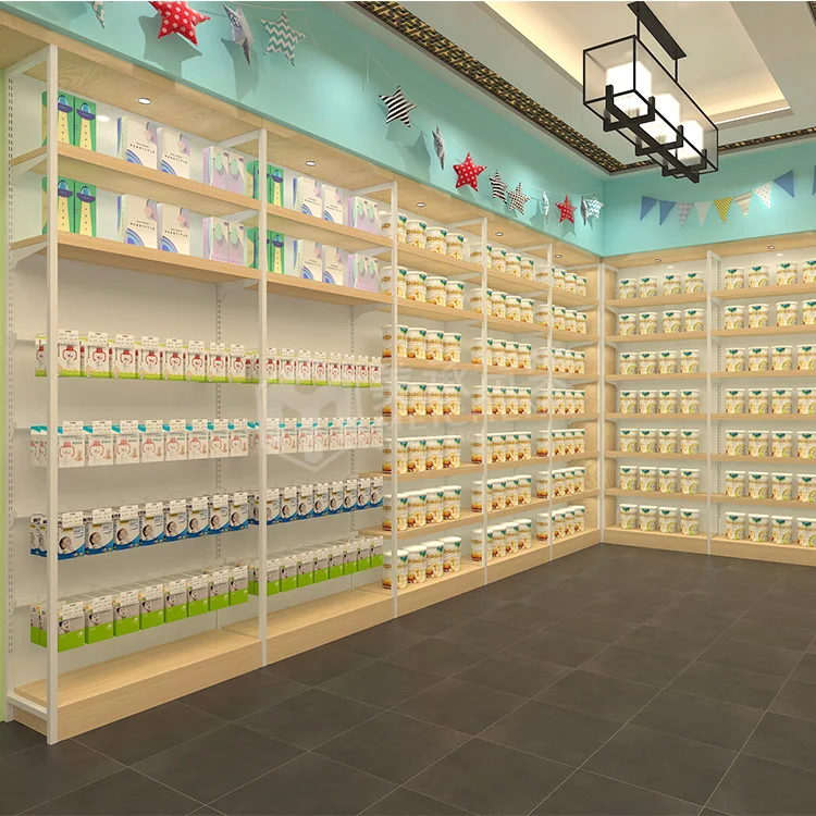 Meicheng Simple Shop Counter Design Store Counter Kids Clothing Store Interior Design With Lighting