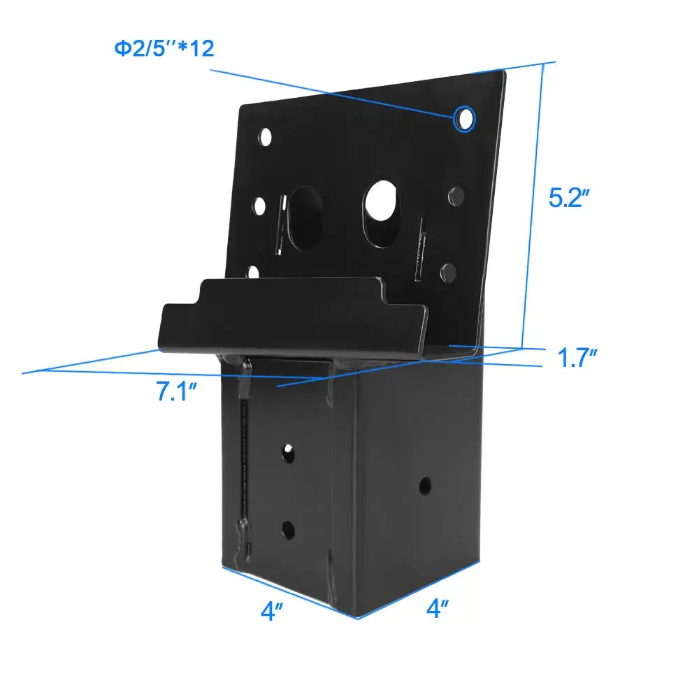 Outdoor 4x4 Compound Angle Elevator Brackets for Deer Stand Hunting Blinds Shooting Shack
