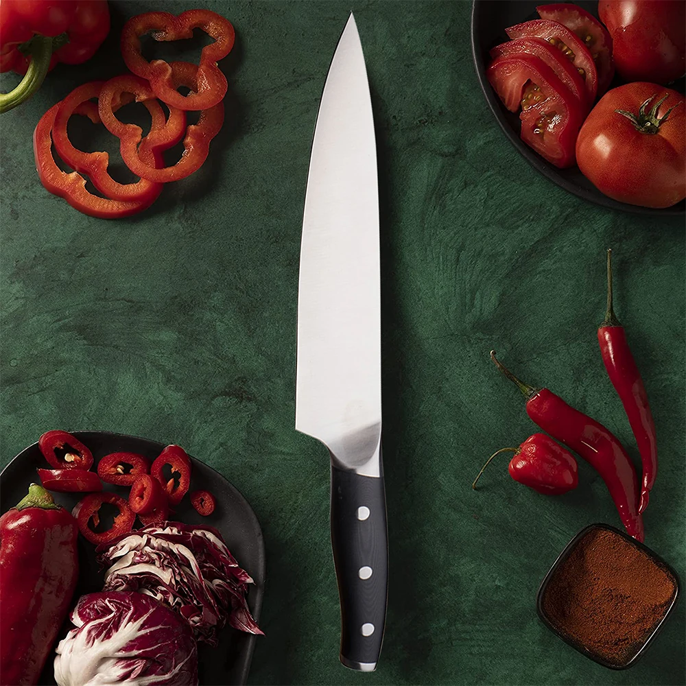 Professional Cutlery - 8 Inch Stainless Steel Chef Knife - Backed by a -  Kitchintelligence