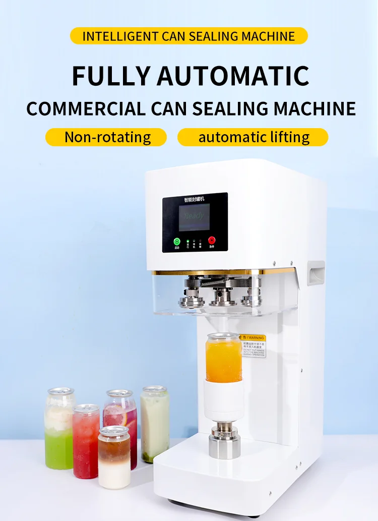 Customized 300ml 500ML PET Can Easy Open Beverage Can Plastic Bottle fit Sealing Machine details