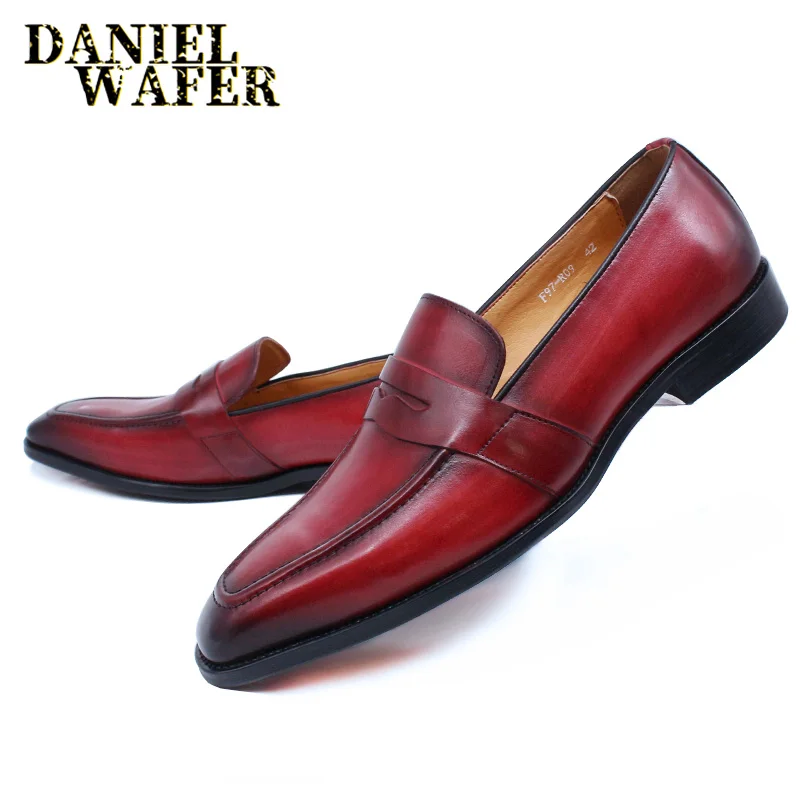 2021 Trends Penny Loafers Genuine Leather Handmade Men  display picture 3