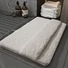 Ice Cream Fleece Bathroom Mat - Upgraded with Backrest, Minimalist Style