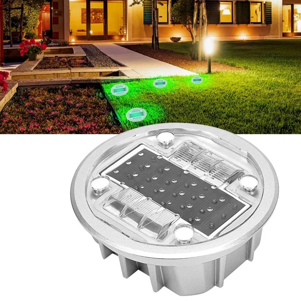 Solar  Driveway Dock Lights  Outdoor Solar Powered Road Marker Lights Bright 6 LED   Step Lights for Deck Path
