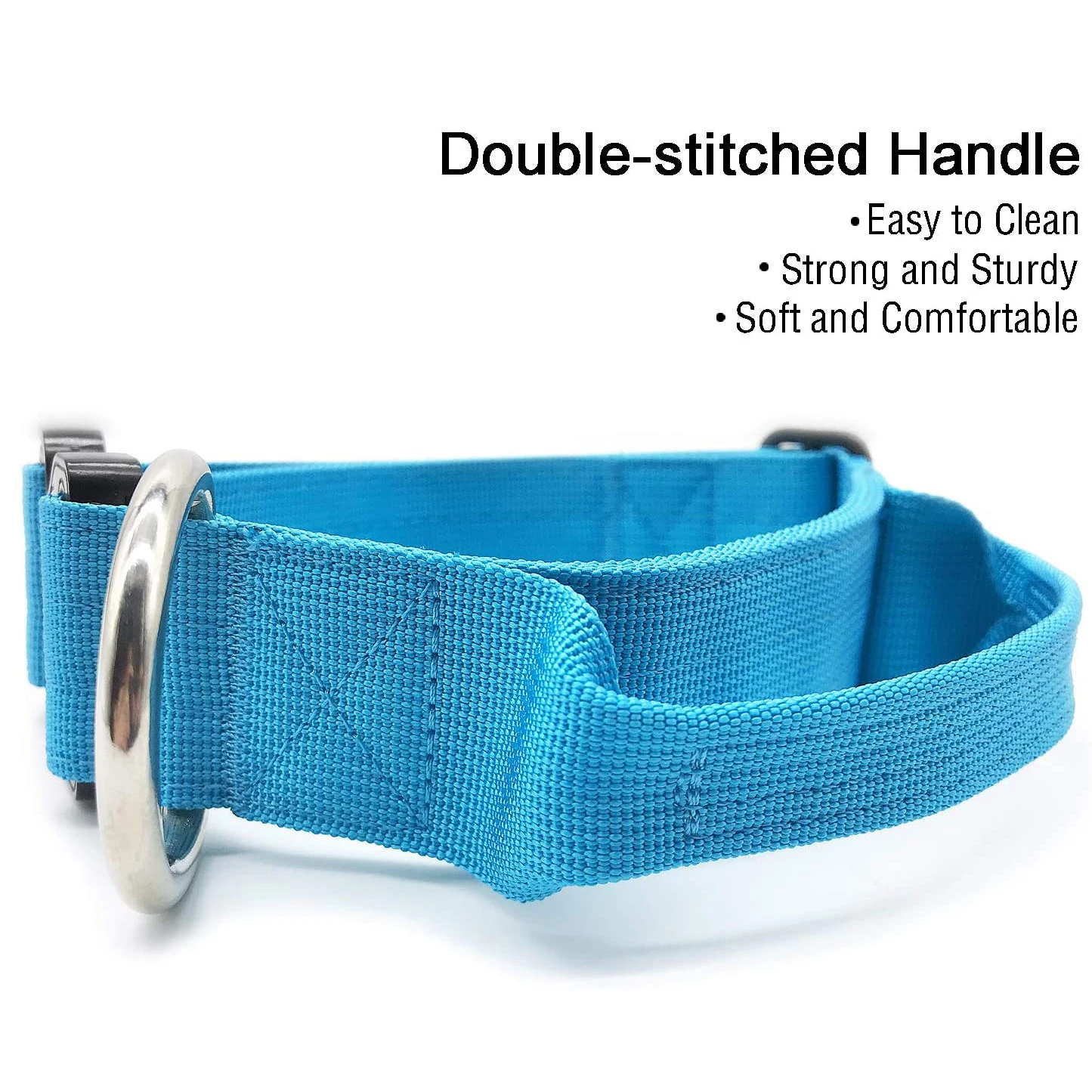 Thick Heavy Duty K9 Tactical Dog Collar With Handle For Medium Large