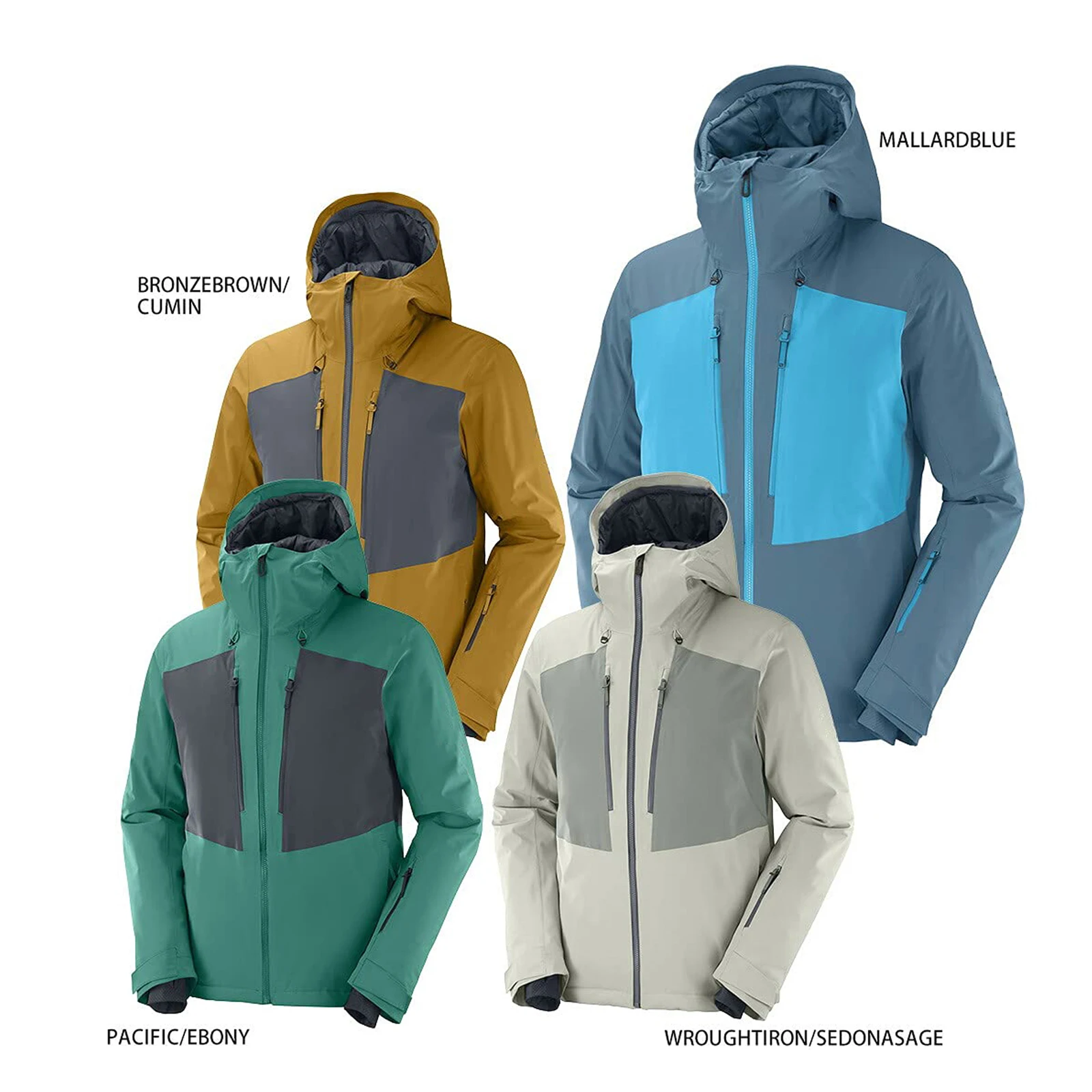 Giacca Invernale Uomo Impermeabile Con Cappuccio - Giacca Da Sci In Pile Termico Per Outdoor - Foto 4
