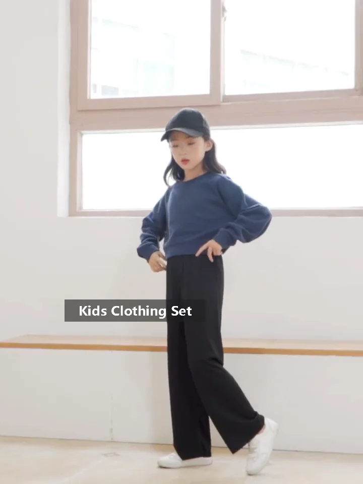 Wholesale Fall Winter Fashion Toddler Kids Clothes Sports Set For Teen