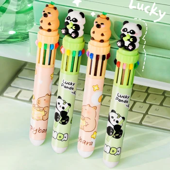 Cute Kawaii Color Pen Stationary and School Supplies Ten Colors Ballpoint Pens for Gift