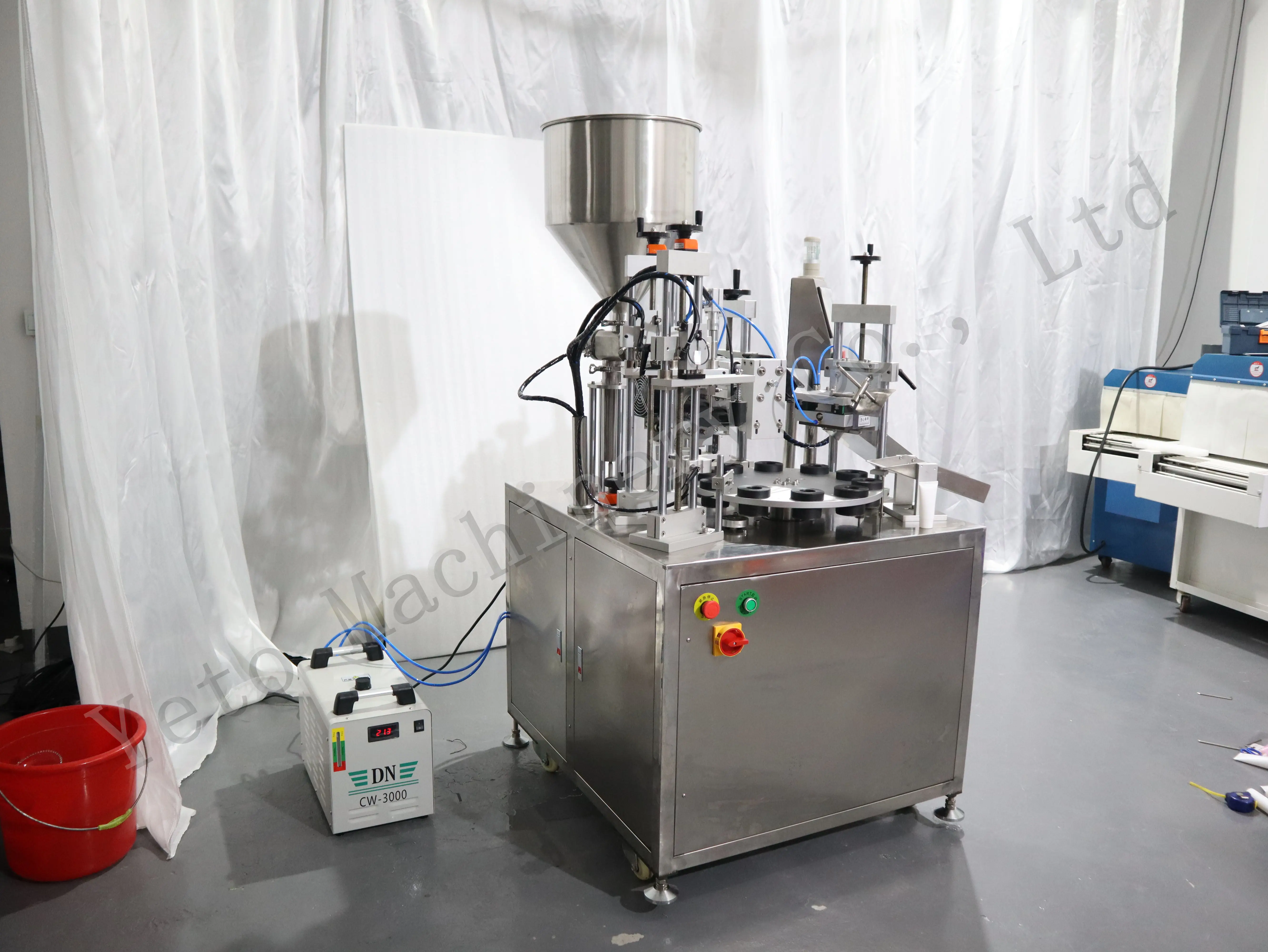 Полуавтоматическая ультразвуковая Косметическая зубная паста Yeto, машина для наполнения и запечатывания мягких пластиковых тубок для молока, йогурта