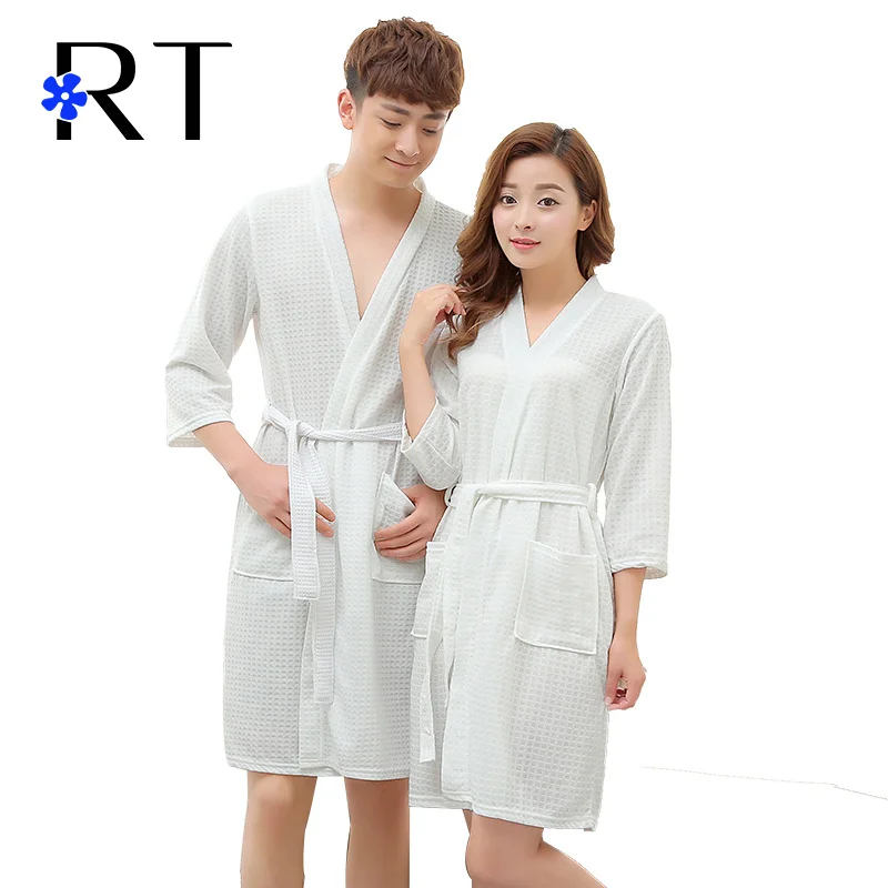 cotton waffle dressing gown womens