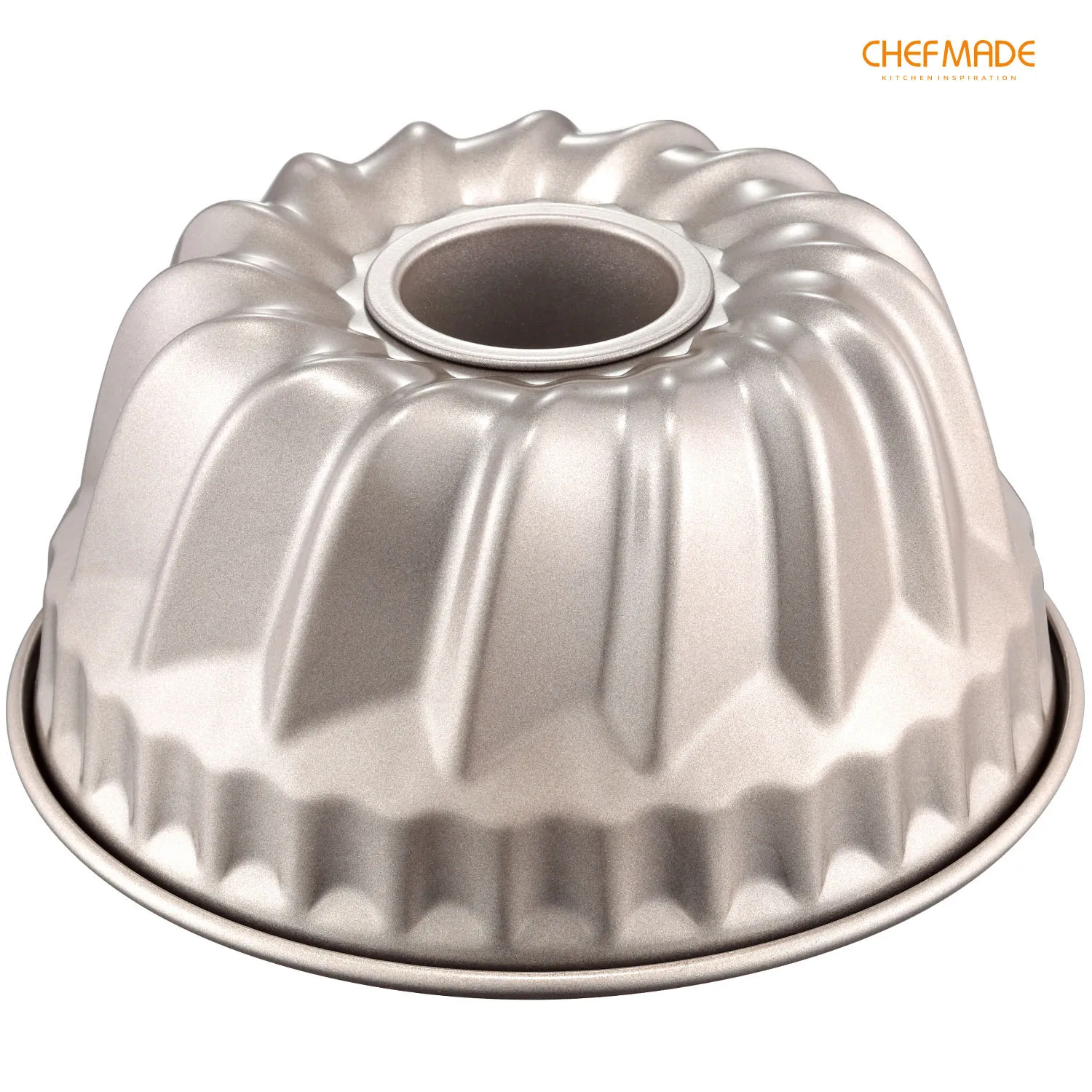 CHEFMADE WK9084 Carbon Steel Bakeware Vortex-Shaped Kugelhopf Mold