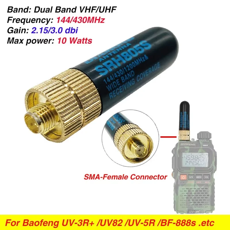 Antenna DIAMOND SRH 805S Sma Vhf Uhf Baofeng Tidradio Radtel Quansheng Abbre - Foto 10