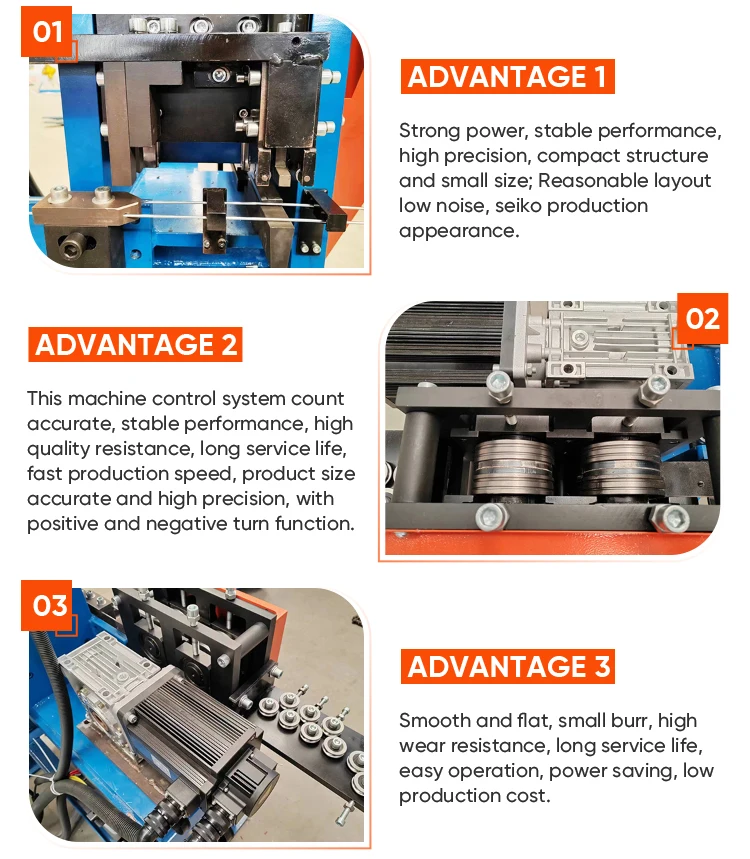 Machine Control System Count Accurate Stable Performance Long Service Life CNC Double Line Lawn Nail Making Machinery