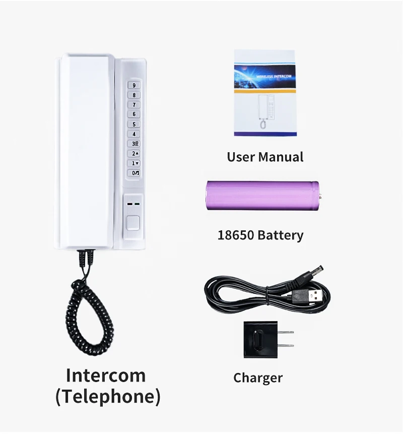 VIDEW Wireless Audio Intercom System Super Long Range Cordless Telephone Wireless Phone Door Access System