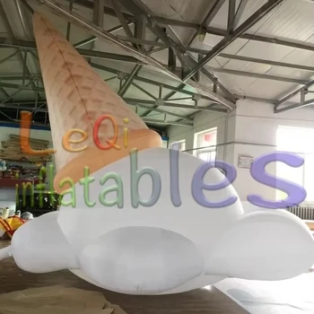 Hot Sale Sweet Inflatable Ice Cream Can Custom Logo for Summer Advertising Promotion Decorations