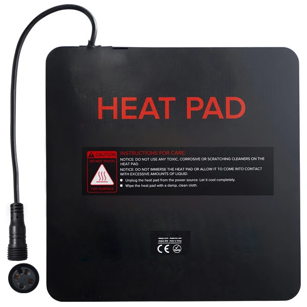 300x300mm 12V Food Delivery Warmer Pad Silicone Heater Heating Pad for Pizza Food Delivery Bag
