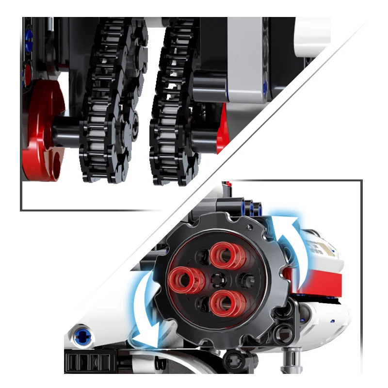 New Design 791PCS  Building Kit DIY RC Plastic Building Blocks Robot Remote Control Bricks Toys