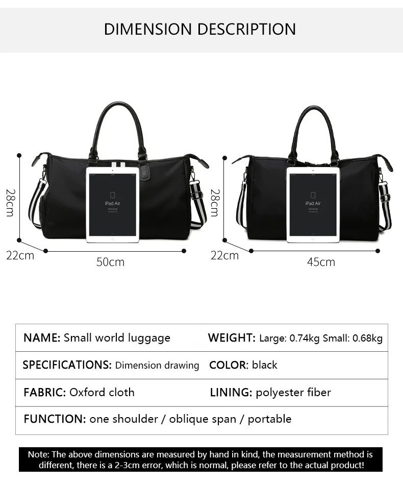 Customized logo men's and women's handbags sports training yoga bag waterproof weekend bag travel bag