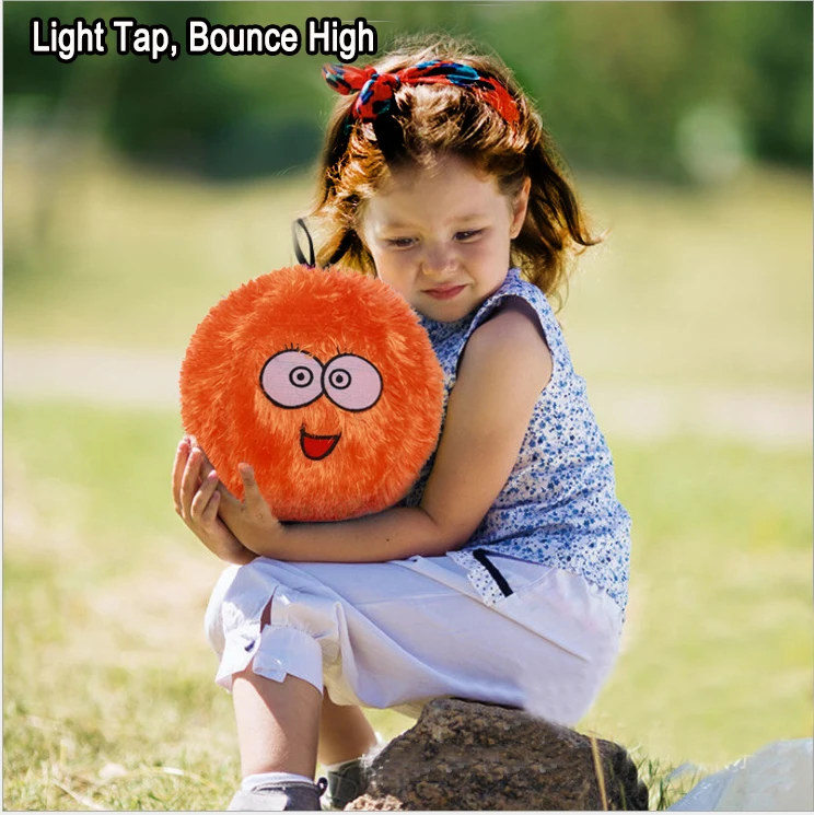 Custom Inflatables Beach Bouncing Ball Plush Toy Children Soft Stuffed Fabric Toy Balls