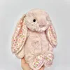 Lapin fleuri rose
