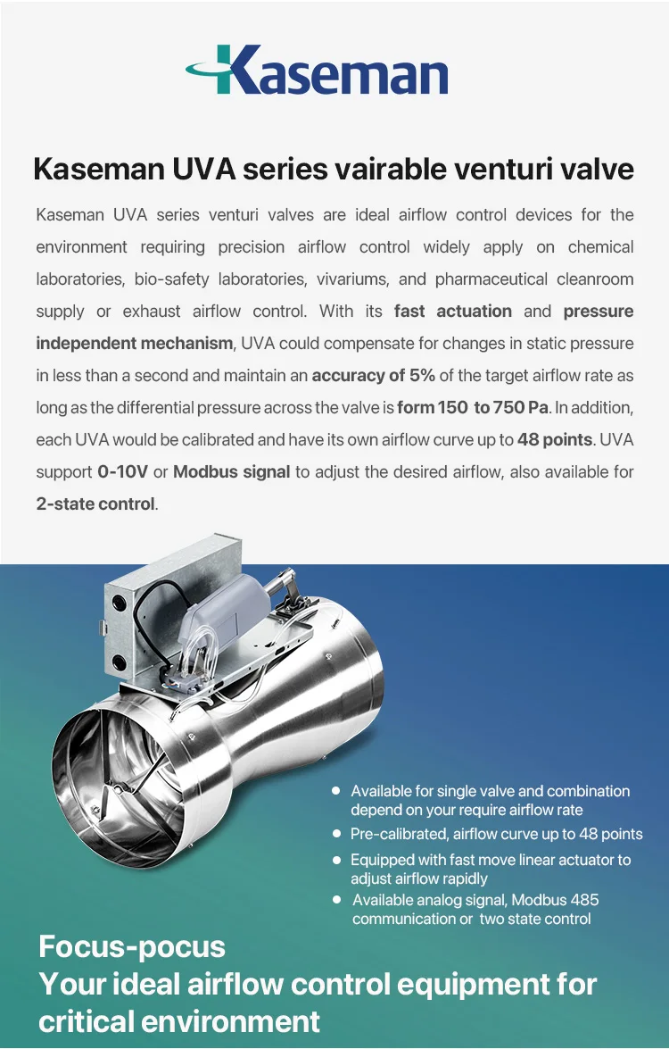Kaseman 14 Inch Uva Variable Venturi Valve Pressure Independent