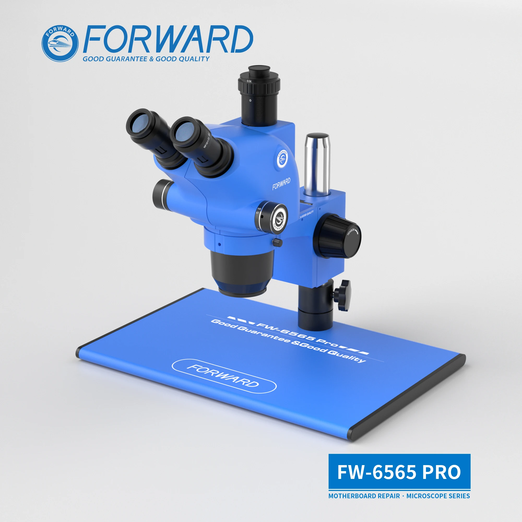 Forward FW-6565 Pro Hot 6.5X-65X Trinocular Microscopes Cell Phone