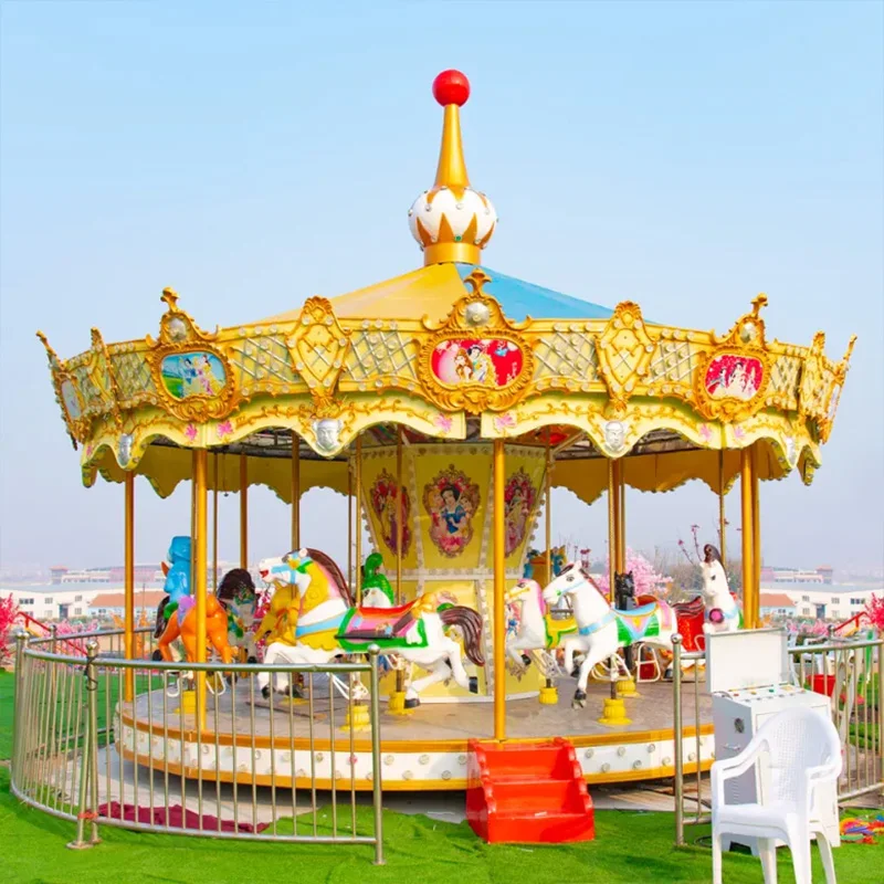 Customize Different Types Large Carousel Horse Christmas Fairground Merry Go Round Carousel for Sale