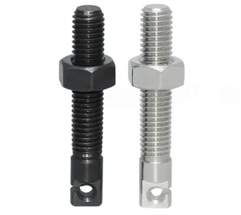 Custom CNC Turning stainless steel groove stretch support screw Notch stud and nut