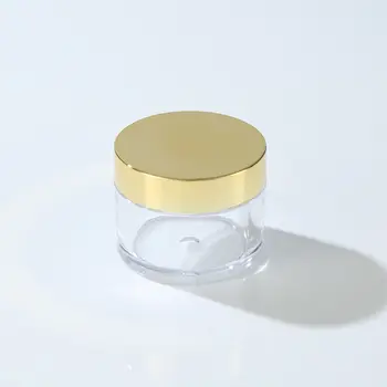 In Stock High Quality Material Friendly Clear UV Caps with Clear Travel Bottle PET Plastic Bottles Plastic Cans for Creams