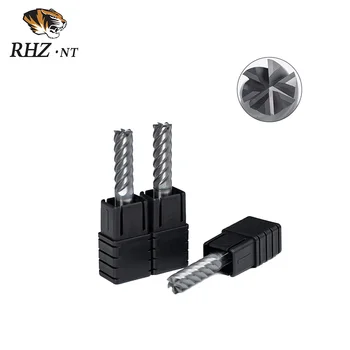 High Hardness ODM OEM Customized 6-Flute 6MM TiAlN+CrAlN Coating Straight Shank Flat End Mill Precision  High Milling Cutter