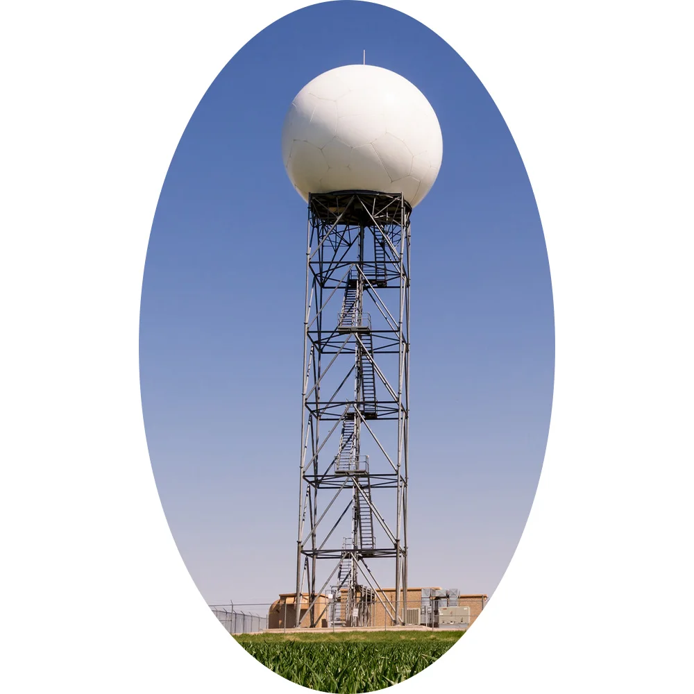 Galvanized 4 legs steel pipe meteorology  Radar tower Self-Supporting  Steel Lattice telecommunication tower