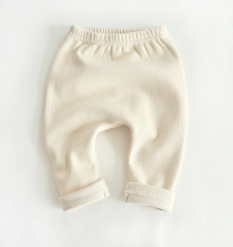 
 Унисекс органический теплые флисовые детские штаны с эластичной резинкой на талии, леггинсы для малышей; Штаны; Детская одежда; Детские брюки для маленьких мальчиков и девочек; Детская одежда  