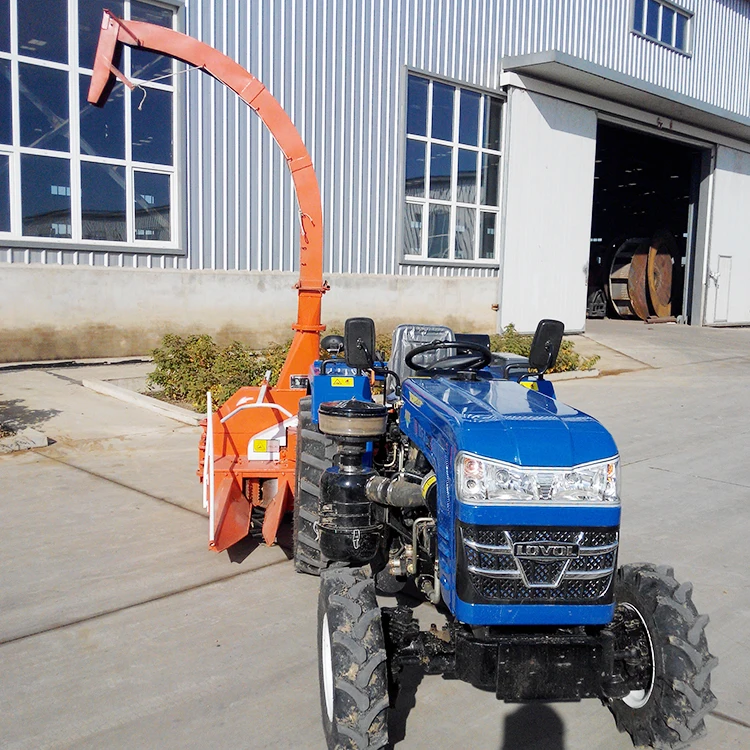 Tractor Mounted PTO Driven Green Fodder Single Row Corn Silage Cutter Harvester Silage Machine Maize Napier Grass Harvester
