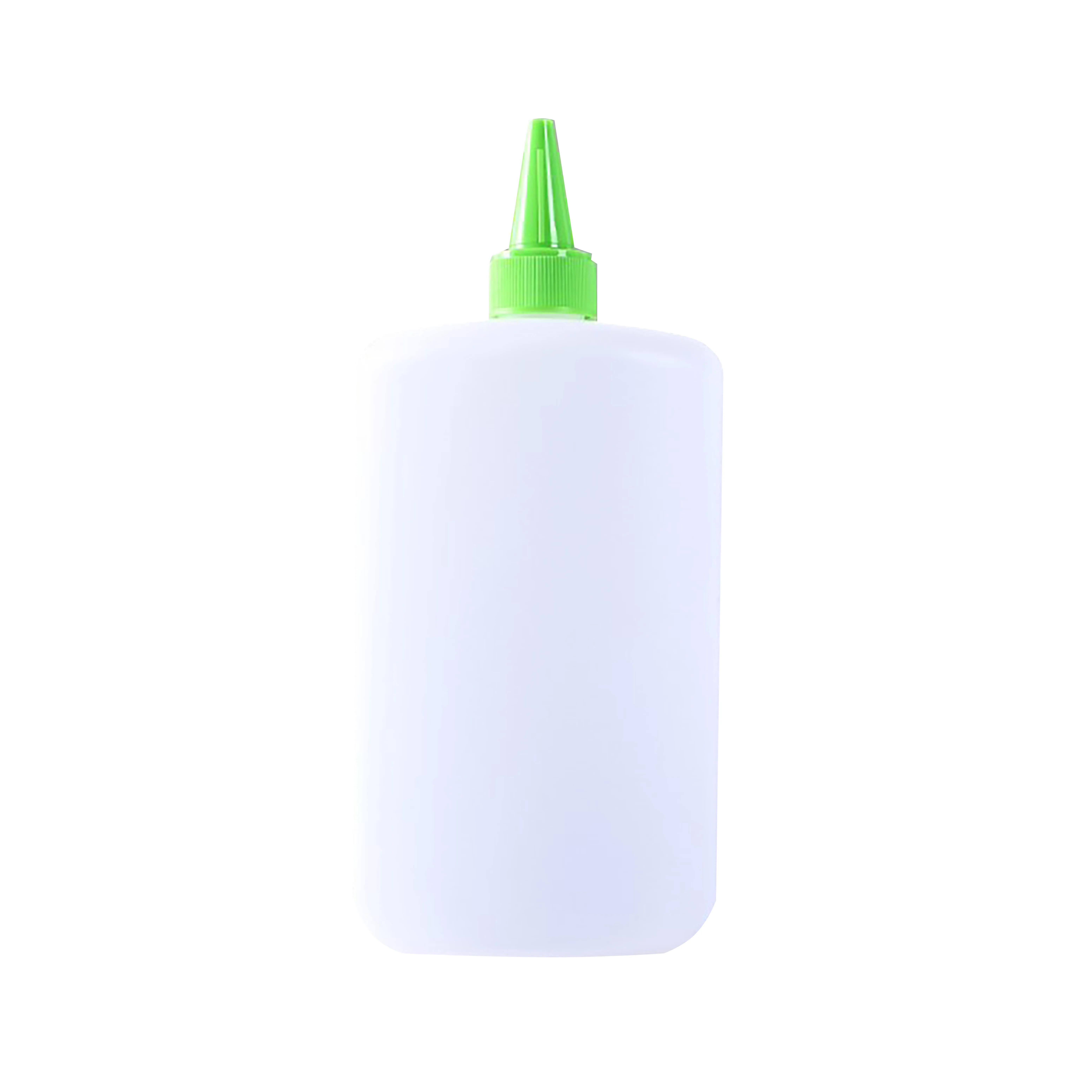 120ml-500ml low price wholesale pcr flat white plastic HDPE latex glue bottle non-leak bottle