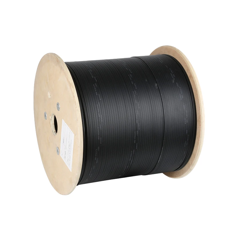 FTTH INDOOR 1CORE 1F G652D G657A1 FTTH FIBER OPTIC FLAT DROP CABLE 1KM