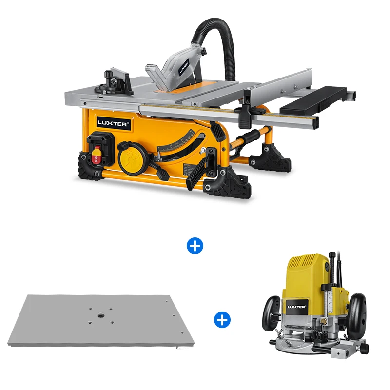 Luxter 210mm 1500w Table Saw+router+router Platform For Woodworking