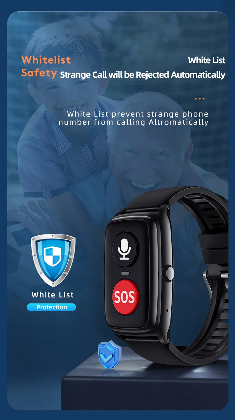 Smartwatch for Elderly with SOS Button - 4G GPS Tracker