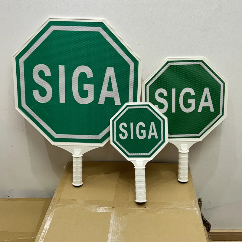 46cm Handheld Go and Stop Plastic Traffic Sign