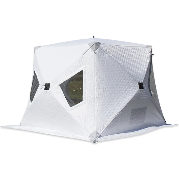 Outdoor winter ice fishing tent insulated