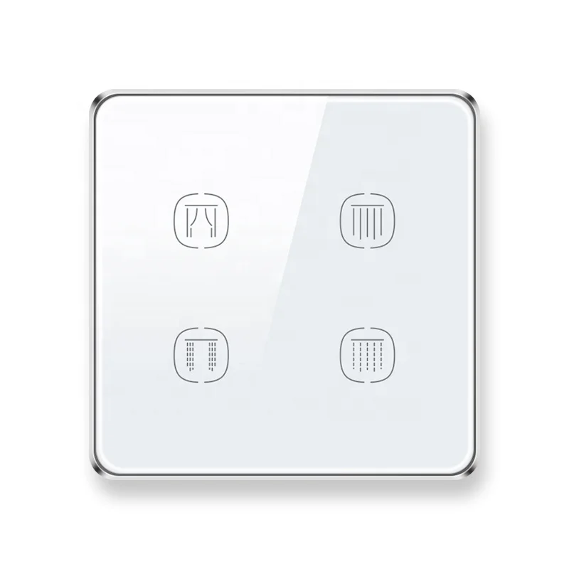 Tuya Smart Life  Zigbee Smart Switch Alexa Compatible 2 Way Curtain Switch Voice Control Smart Curtain