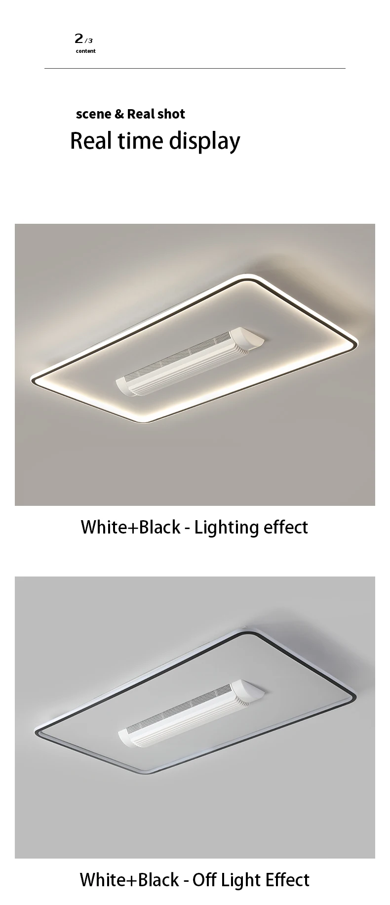 hot selling in LED Ceiling Fans Three Color Strong Wind, Anti Flicker, No Blades, Living Room, Bedroom, Dining Room, Remote Control, Silent Fan Light 9