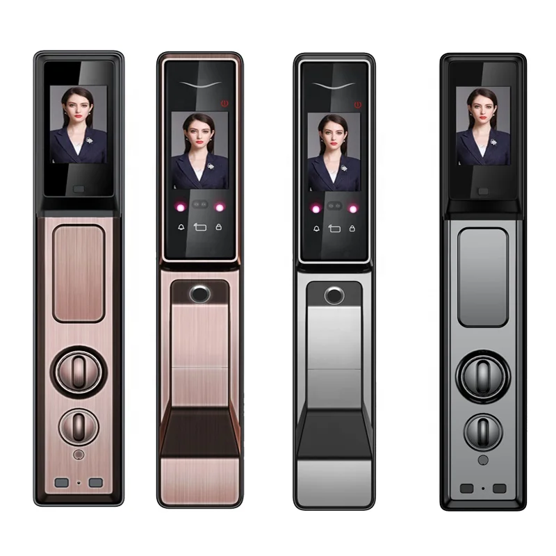 Fully Automatic Biometric Digital Touch Screen Home Lock Password Lock Smart Fingerprint Door Lock