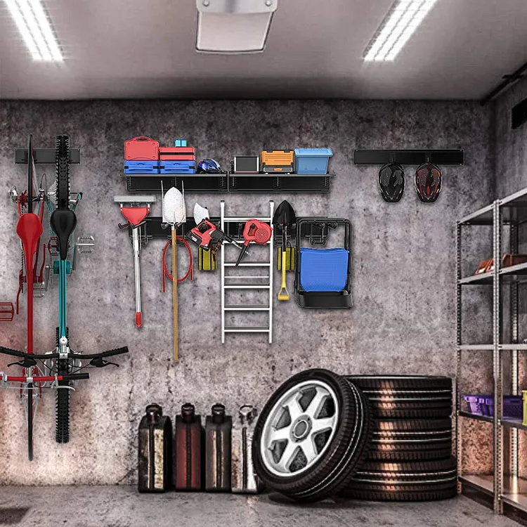 JH-Mech Garage Storage Organizer Systems Wall Mount Overhead Shelving Heavy Duty Overhead Garage Storage Rack