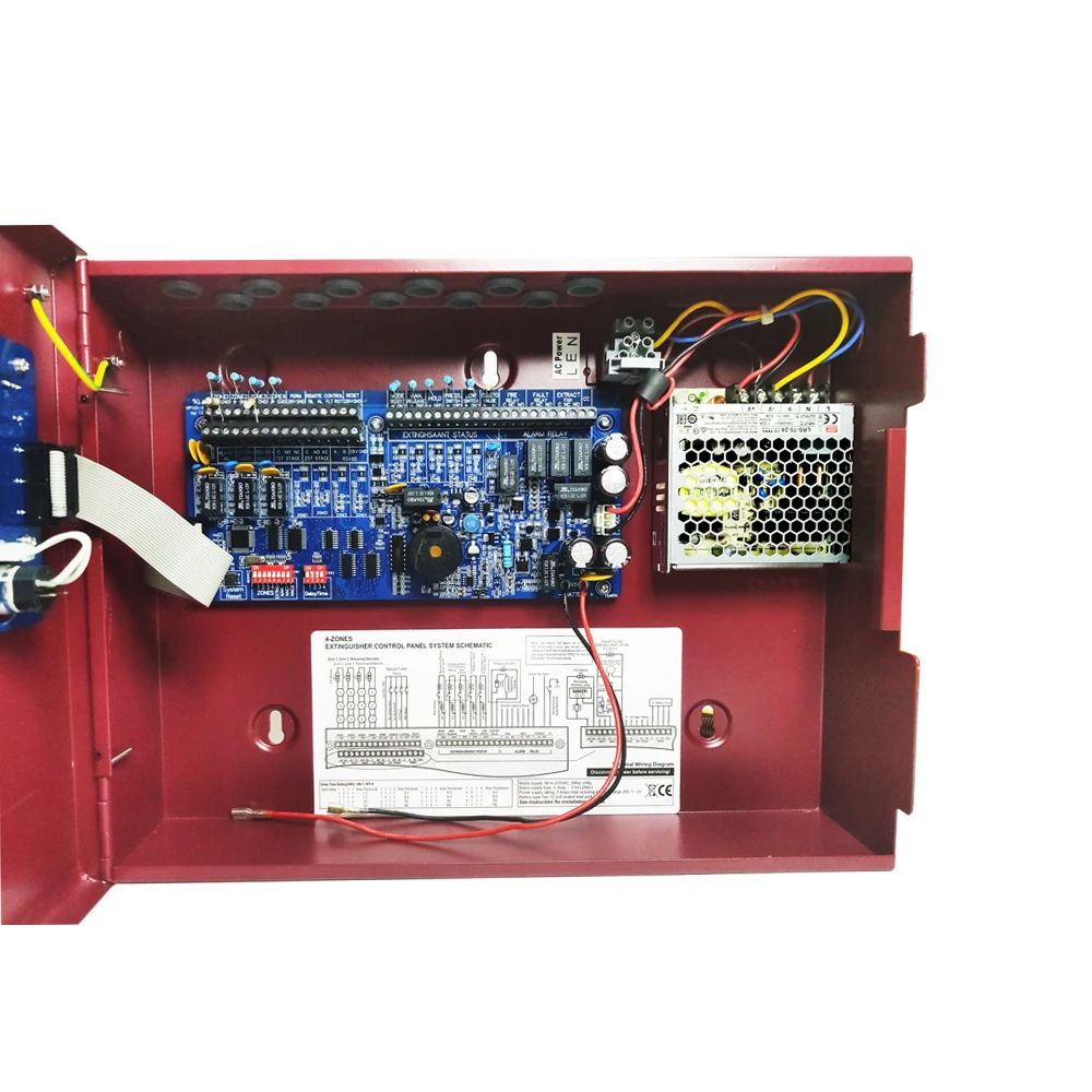 Automatic Extinguisher Control Panel with Four Detection Zones