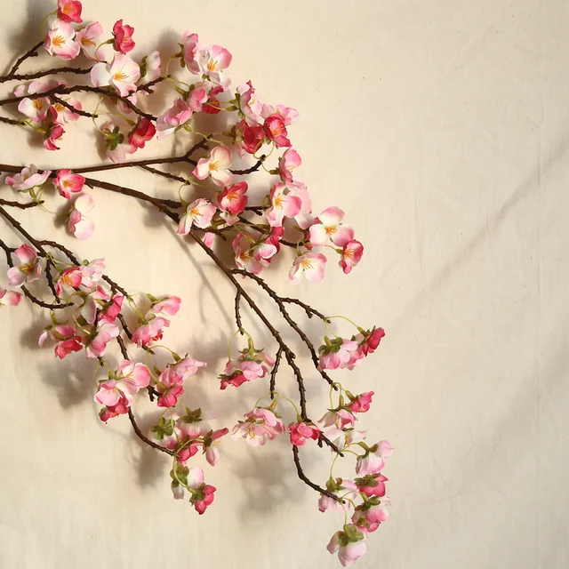 Chinese bulk style Real Touch artificial plum blossom artificial flowers short branch Little Peach Blossom