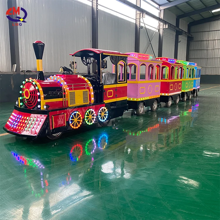 High Quality Shopping Mall Customized Amusement Park Rides Electric Trackless Train for Sale