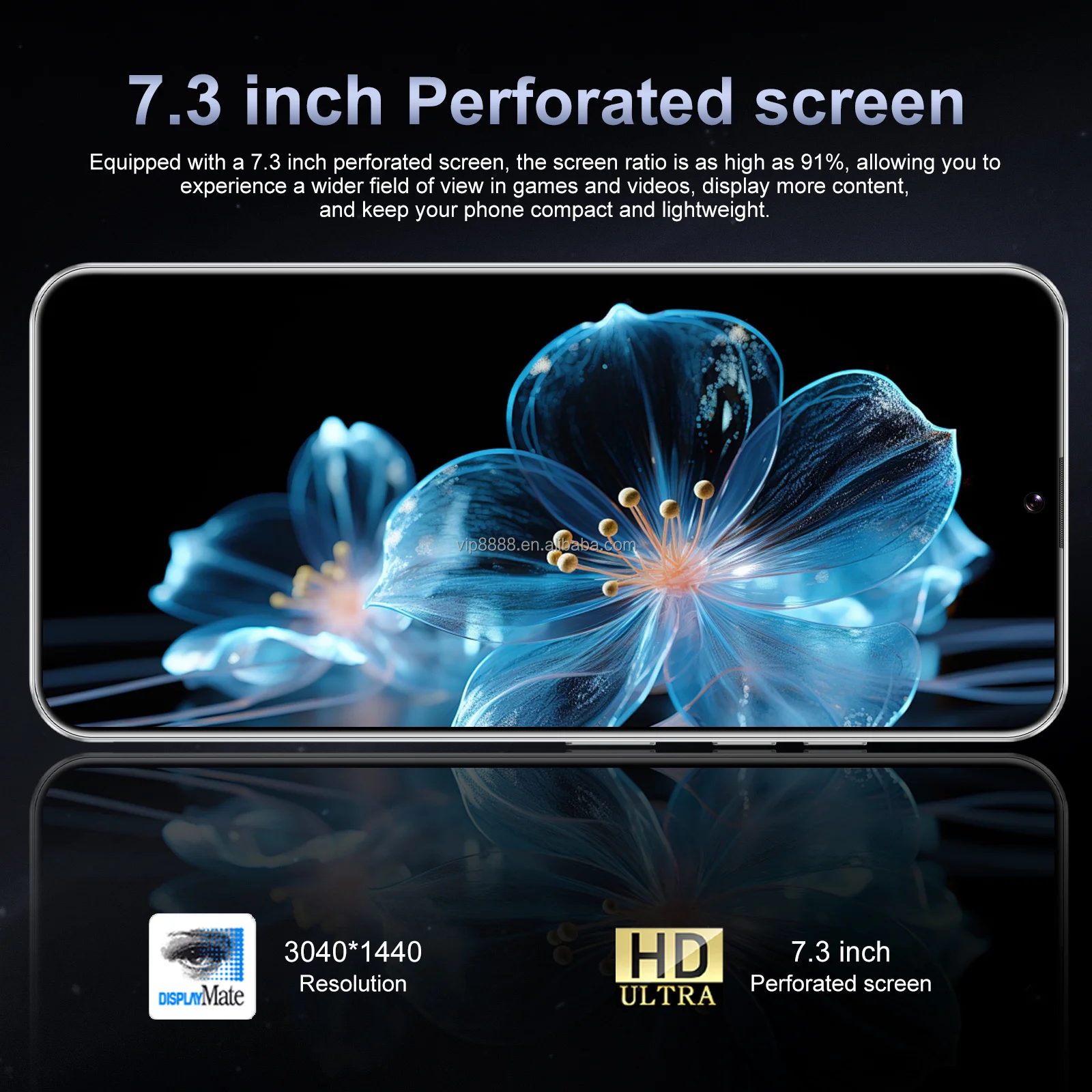 Real High Quality M15 Ultra Smartphone Android 14 16+1TB 5G Dual SIM Unlocked Global Version 7.3 Inch M15 ultra Mobile Phones