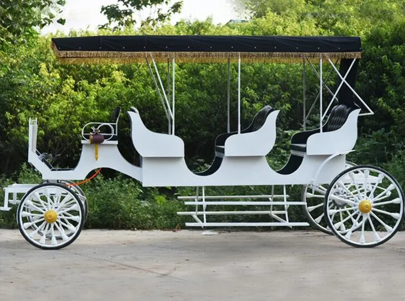 Oem Romantic Sightseeing Horse Carriage Luxurious Horses Wagon